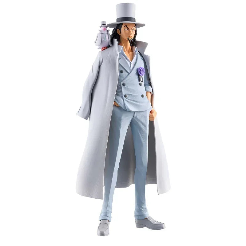 В наличност Bandai BANPRESTO DXF ONE PIECE The Grandline Series Extra Rob Lucci Desktop Doll Anime Action Figure Toy Gift Model