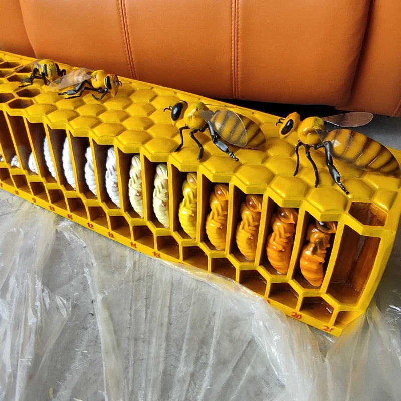 Große Bienen-Lebenszyklus-Form, Bienenzucht-Bildungs-Lehrform, GFK-Glasfaserverstärktes Kunststoffmaterial, Bienen-Lebenszyklus-Form