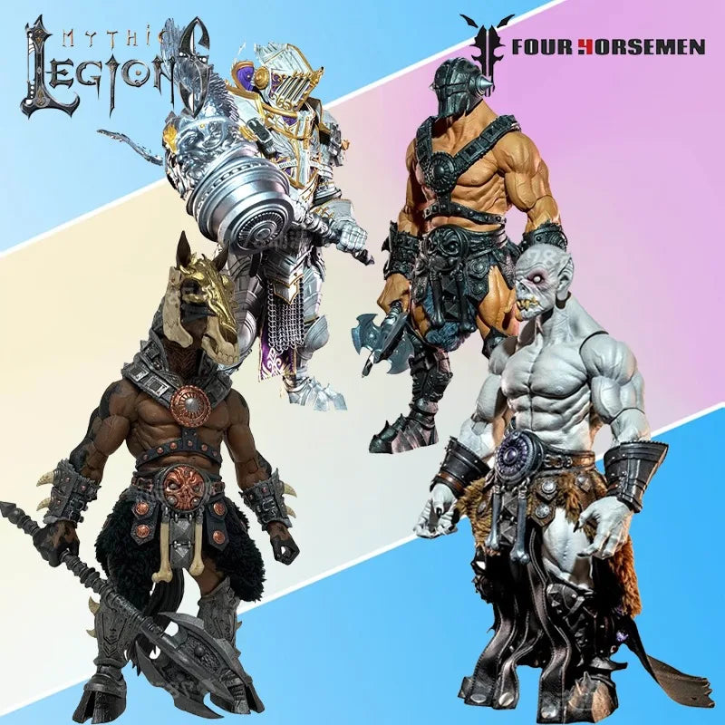 Four Horsemen Studios Genuine Mythic Legions Series 9-inch Model Toy Sir Uzyak，Half Giant Warrior Finished Product Movable Model