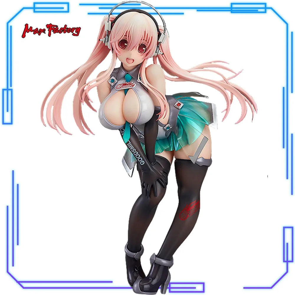 In Stock Max Factory Original Genuine SoniAni: Super Sonico The Animation Sonico 1/7 Racing 22cm Collections Model Toy Figures
