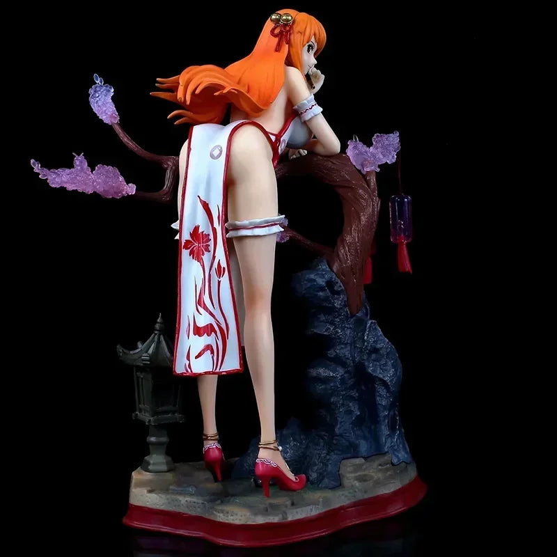 One Piece Figur Gk Cheongsam Nami Actionfiguren Figur PVC Sammlerstück Ornamente Modell Puppe Cartoon Deko Spielzeug Geburtstagsgeschenk