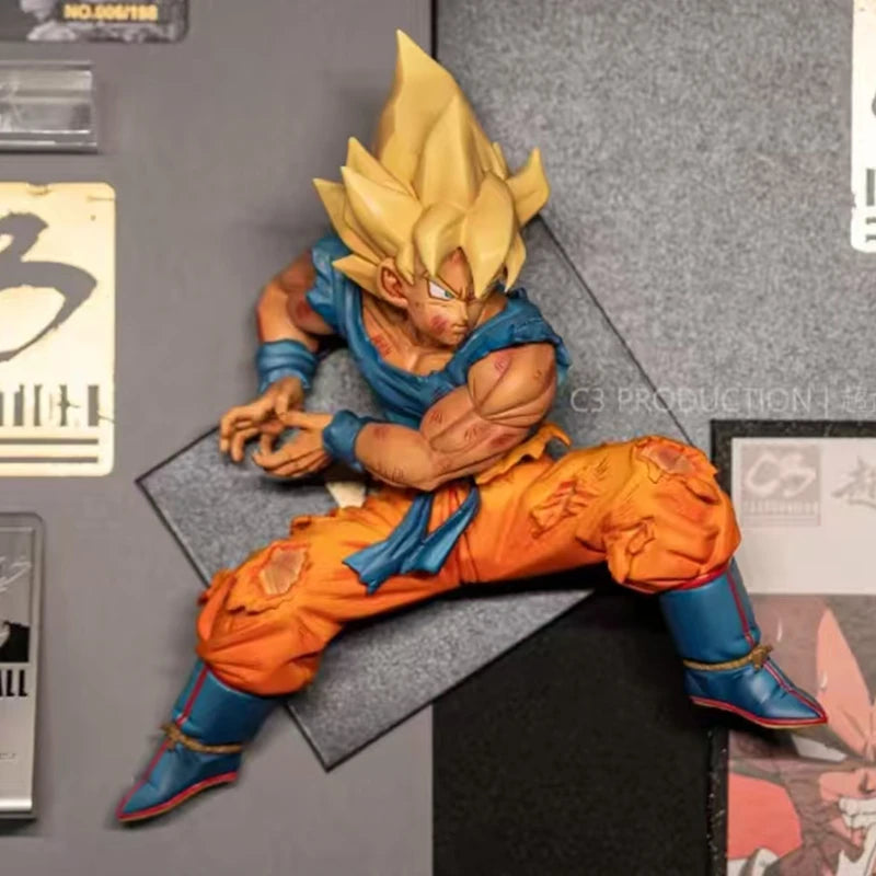 Dragon Ball Z Kamehameha Son Goku Figur Super Saiyajin Kakarotto 22CM PVC Actionfiguren Modell Puppen Spielzeug für Kinder Geschenke