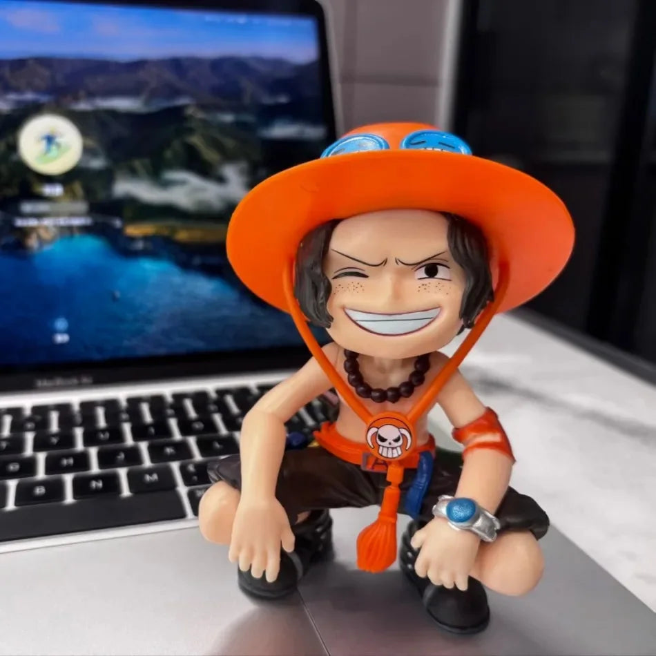 New One Piece Luffy Solon Sanji Ace Yamato Q-version cartoon anime game character figurine children's birthday collection toys