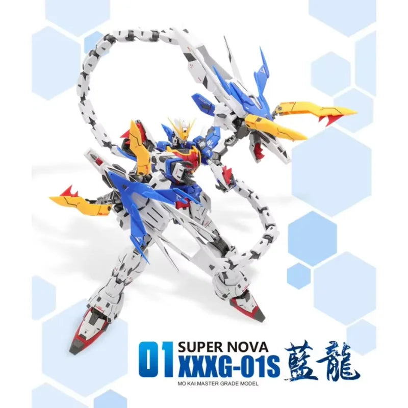 Anime Mobile Suit Endless Waltz Super Nova MG 1/100 Blue Altron Nataku XXXG-01S2 Kids Toys Model Assemble Action Figure Robot