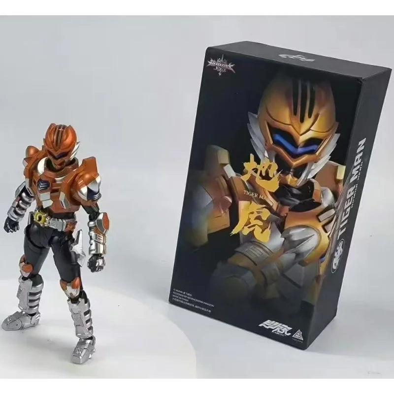 Genuine Armor Hero: Legend Of Light And Shadow Ainme Figure Earth Tiger Hero Action Figure Toy Gift