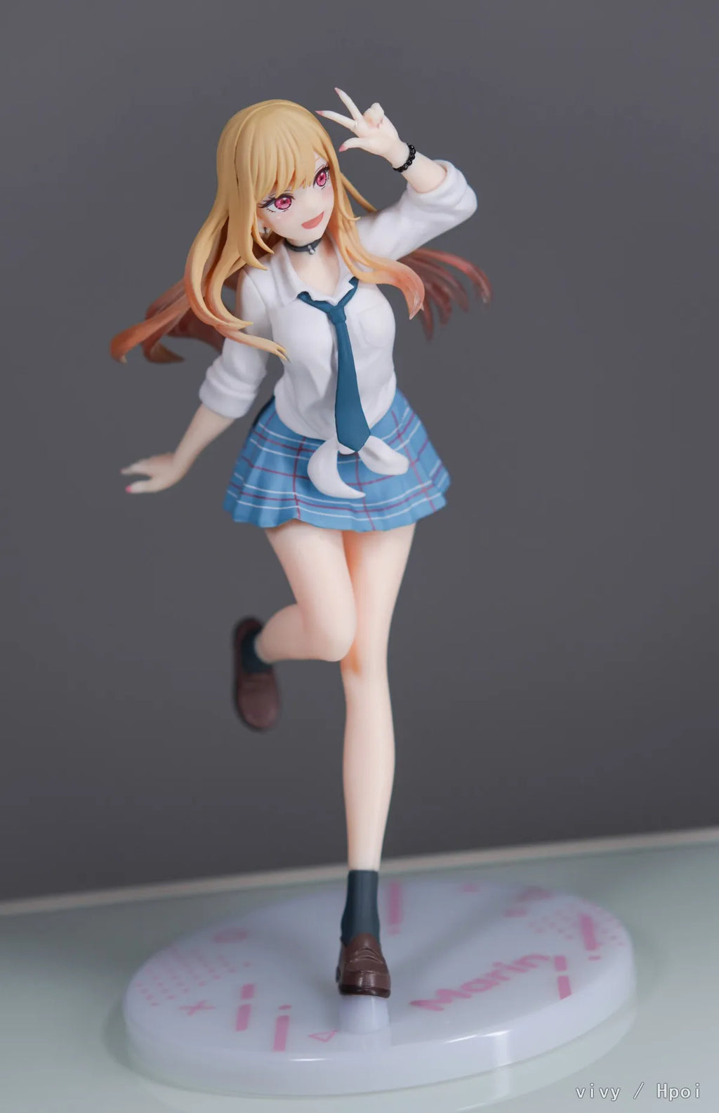 18CM Anime My Dress Up Darling Kitagawa Marin Figure School Uniform Dress Up Standing Model Toy Gift Action Figure For Kids PVC