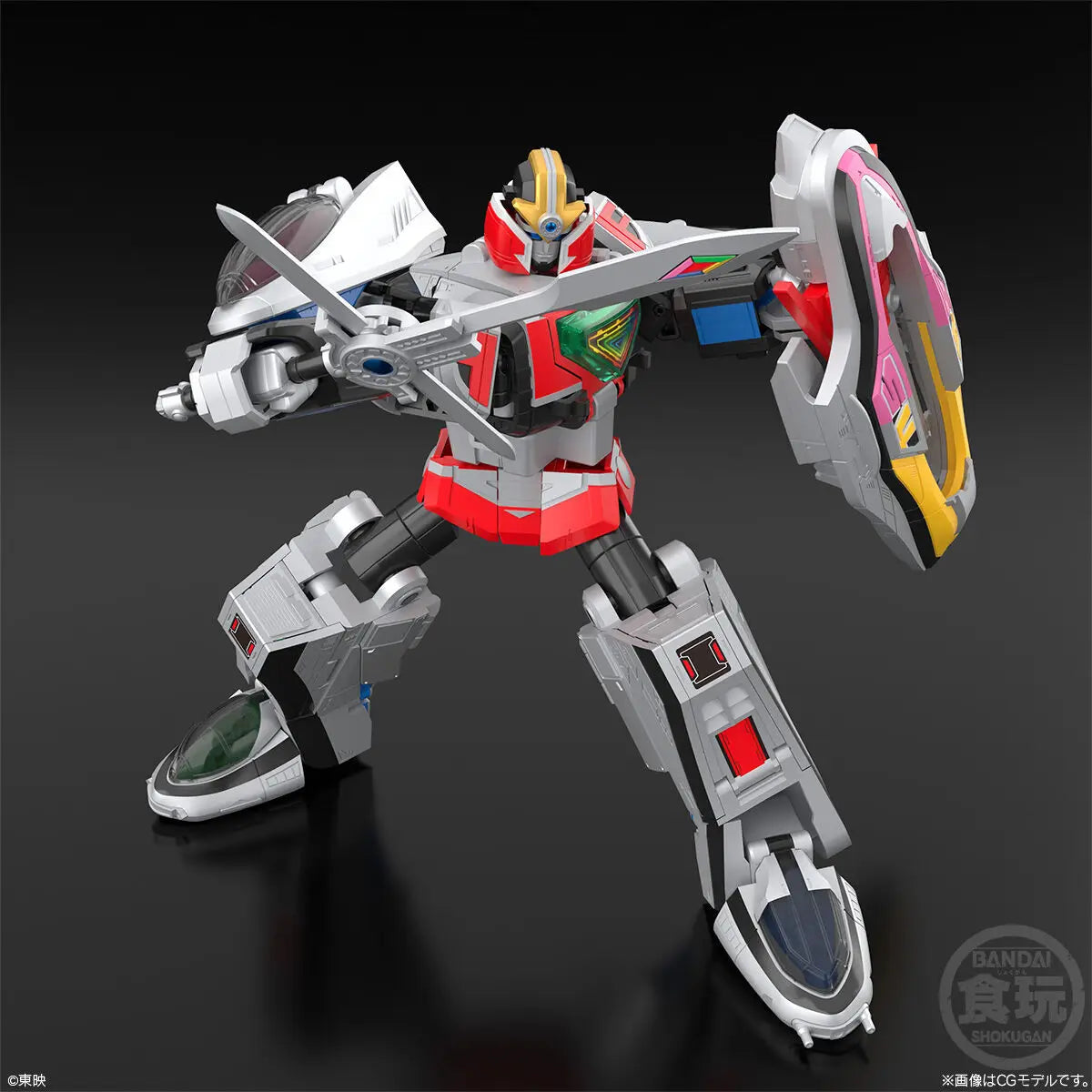 BANDAI SMP Mirai Sentai Timeranger 3D Formation Time Robot Anime Action Figures Assembly Model Collection Toy