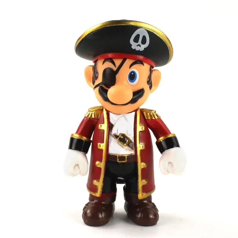 Super Mario Bros Action Figure Toys Toad Peach Luigi Yoshi Donkey Kong Wario Anime Model Ornaments For Children Birthday Gift