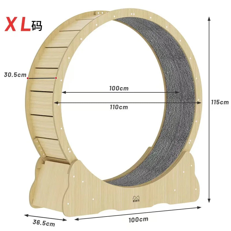 3.0 Silent Pet Treadmill - Universal Exercise Wheel for Dogs & Cats (Quiet Home Fitness Equipment, Adjustable Speed