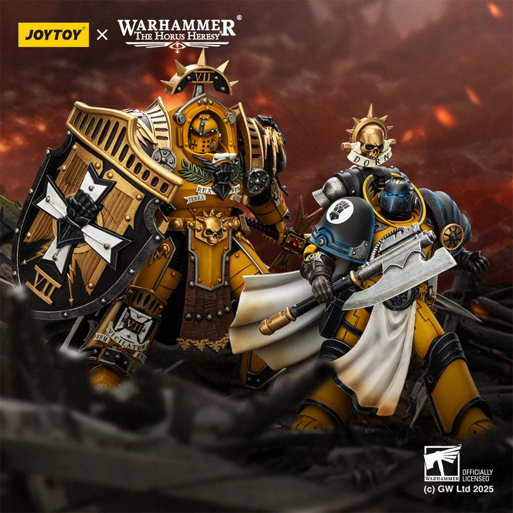 [Pre Order]JOYTOY Warhammer 40K 1/18 Action Figure Imperial Fists Legion Praetor in Tartaros Terminator Armour Librarian Consul