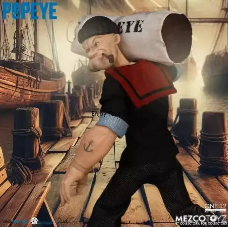 Spot Mezco Popeye One:12 Poseable Figure