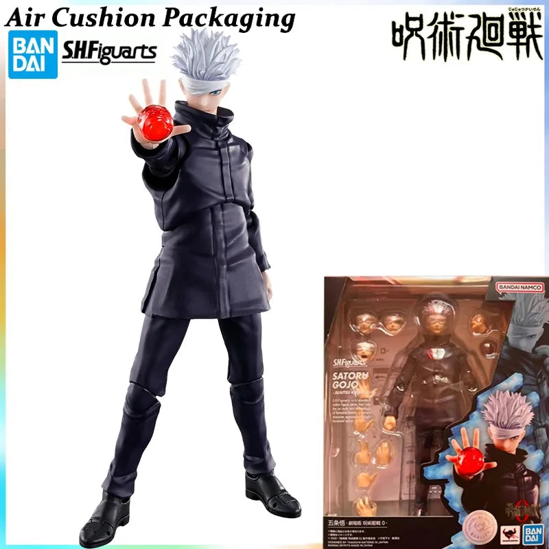 Bandai Genuine S.H.F Series Jujutsu Kaisen 0: The Movie‌ Gojo Satoru Geto Suguru Fighting Magician Action Figures Model Toys