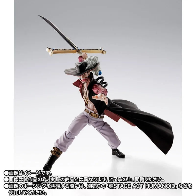 Bandai Genuine SHF ONE PIECE DRACULE MIHAWK -HAWKEYE- Anime Action Figure Collectible Finished Model Toys Ornament Gift Children