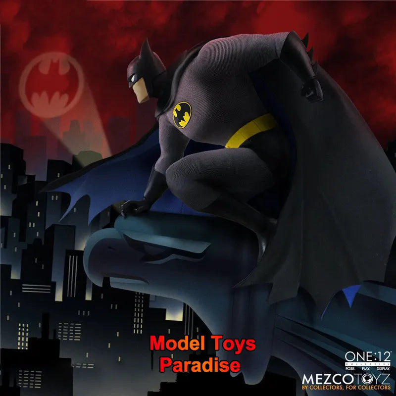 Mezco 1/12 Collectible Toys Batman Soldier Animated Version Dark Knight Super Hero 6Inch Action Figure Model Gifts