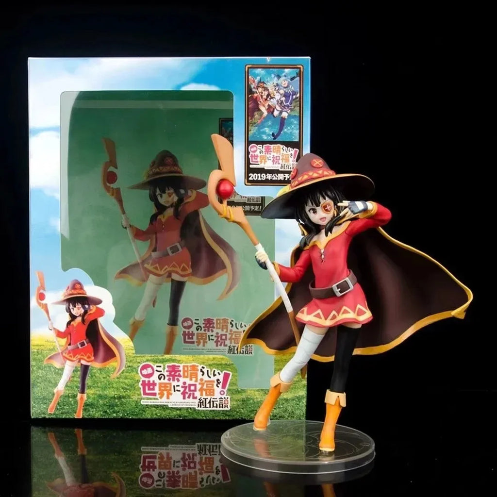 KonoSuba God's Blessing on this Wonderful World! Aqua Anime Girl Figure Megumin/Yunyun/Darkness Action Figure Model Doll Toys
