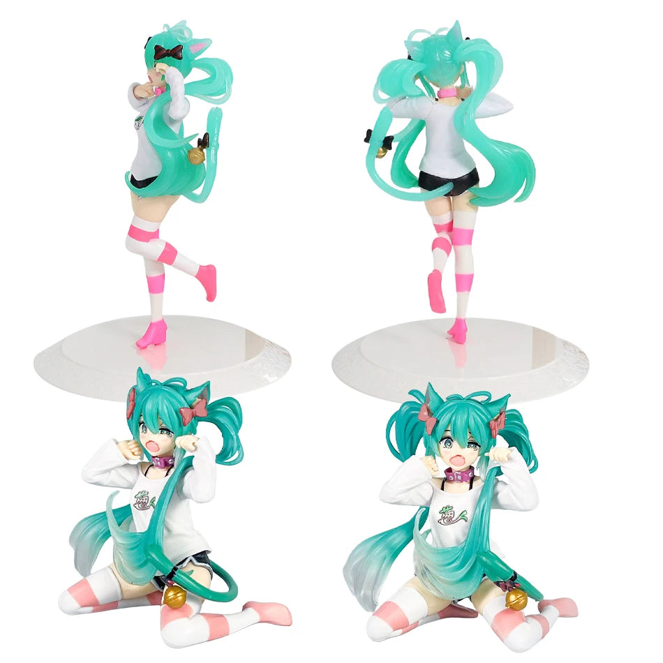 21cm Sexy Girl  Miku Anime Figure Fashion Subclture Miku Action Figure Christmas Gift PVC Collection Model Doll Toys