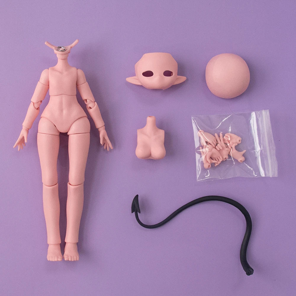 In Stock Genuine Devil'S Horns Blind Box 1/8 Movable Doll Ornament Creative Trendy Toy Exquisite Doll Boys Girls Gifts