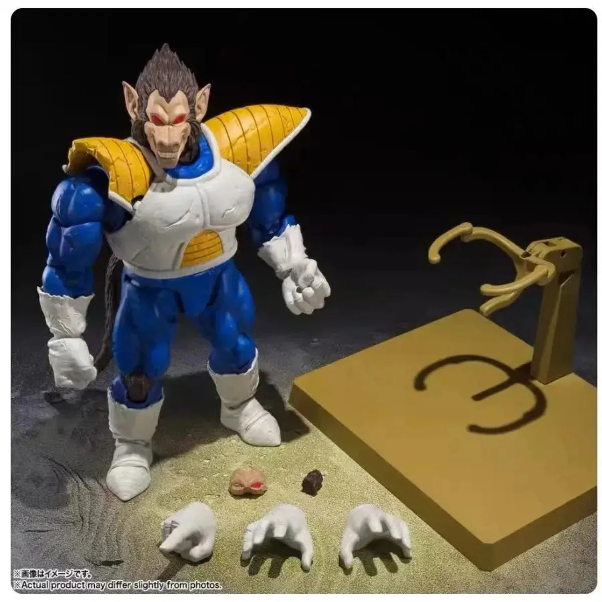 Bandai Genuine Original Dragon Ball Model Kits SHF Anime Figures Great Ape Vegeta - Exclusive EditionAction Figure Model Kits