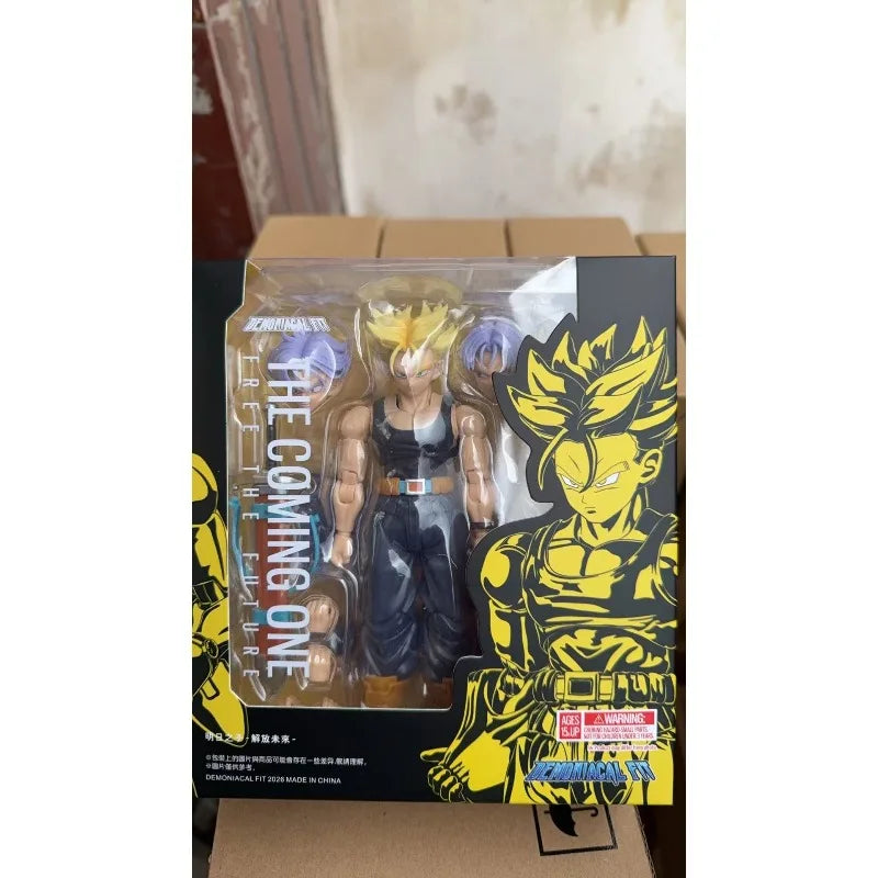 In Stock Demoniacal Fit Dragon Ball Z SHF Trunks Super Saiyan Son of Tomorrow Liberating the Future Action Anime Figures Model