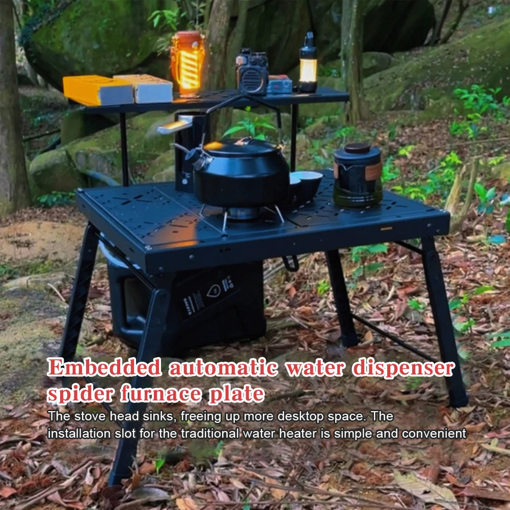 Camping IGT Table Board with Storage Bag Spider Stove Table Plate Portable IGT Table Plate for SOTO Spider Stove Accessories