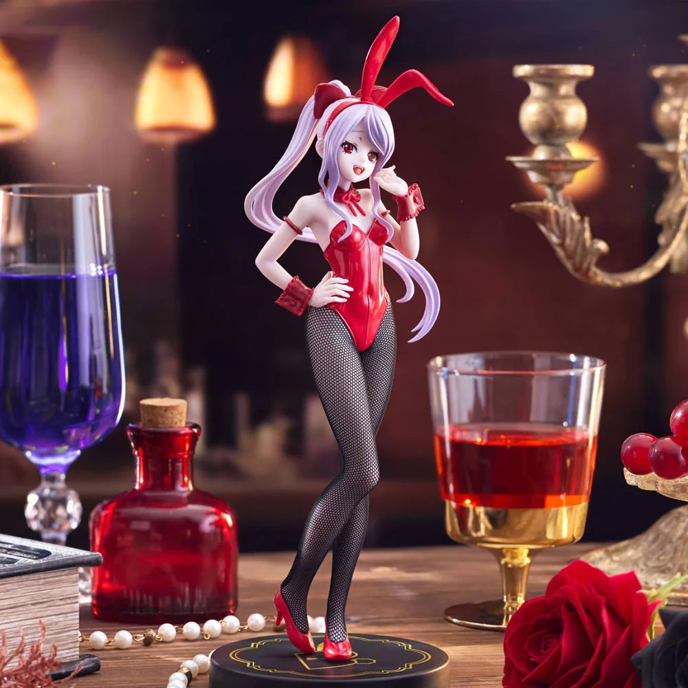 Albedo Anime Figur Shalltear Bloodfallen Figur stehende Pose Albedo Actionfigur Bunny Girl Modell Puppe Spielzeug Sammlung Geschenk