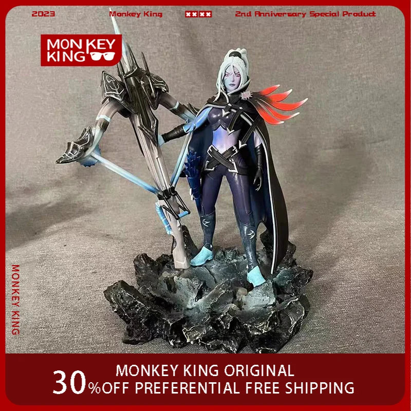 22cm DOTA2 Figure Drow Ranger High-end Customization Anime Collectible Model Desktop Decorations  Holiday Gifts Children Toy