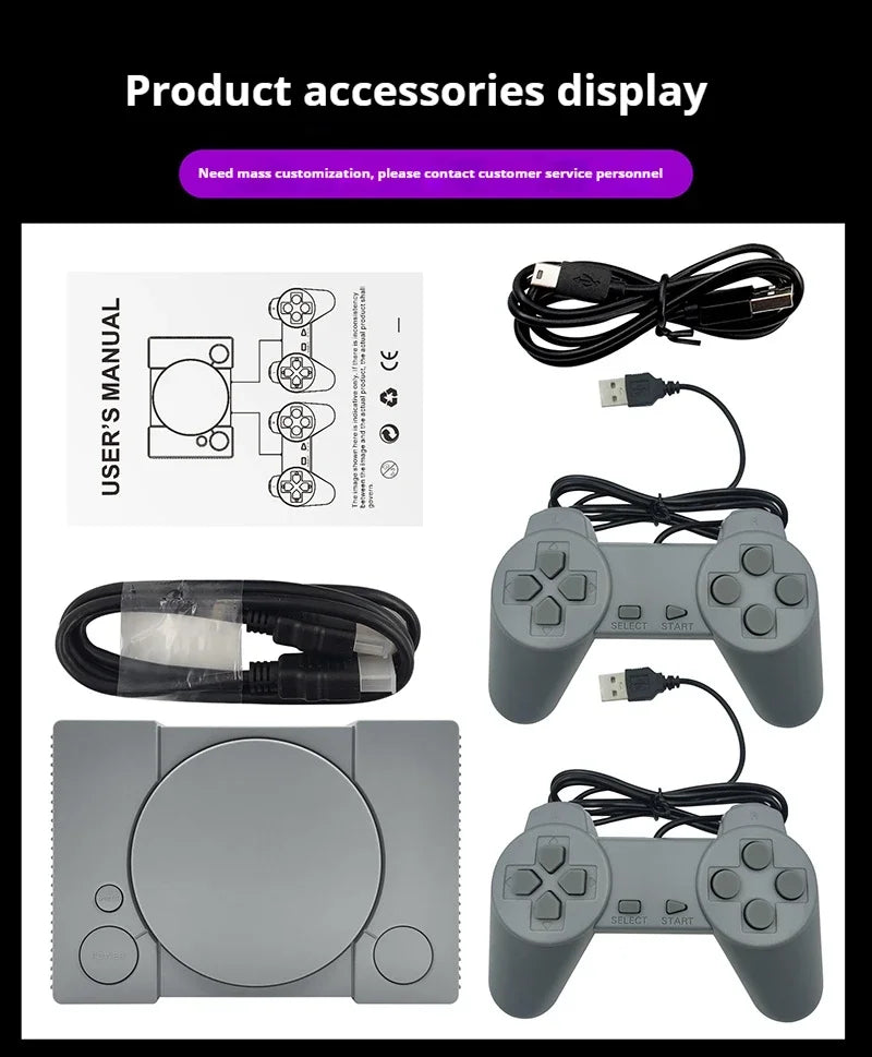 Handheld Video Retro Game Console HD Out Retro Game Console Built-in 620 Classic Games Dual Gamepad Game Player Gift