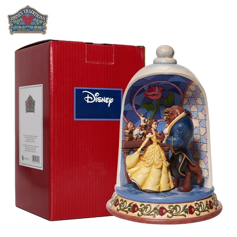 Disney  Beauty And Beast Hand Decoration Authentic Disney Belle Princess Tabletop Decoration Birthday Gift For Friend