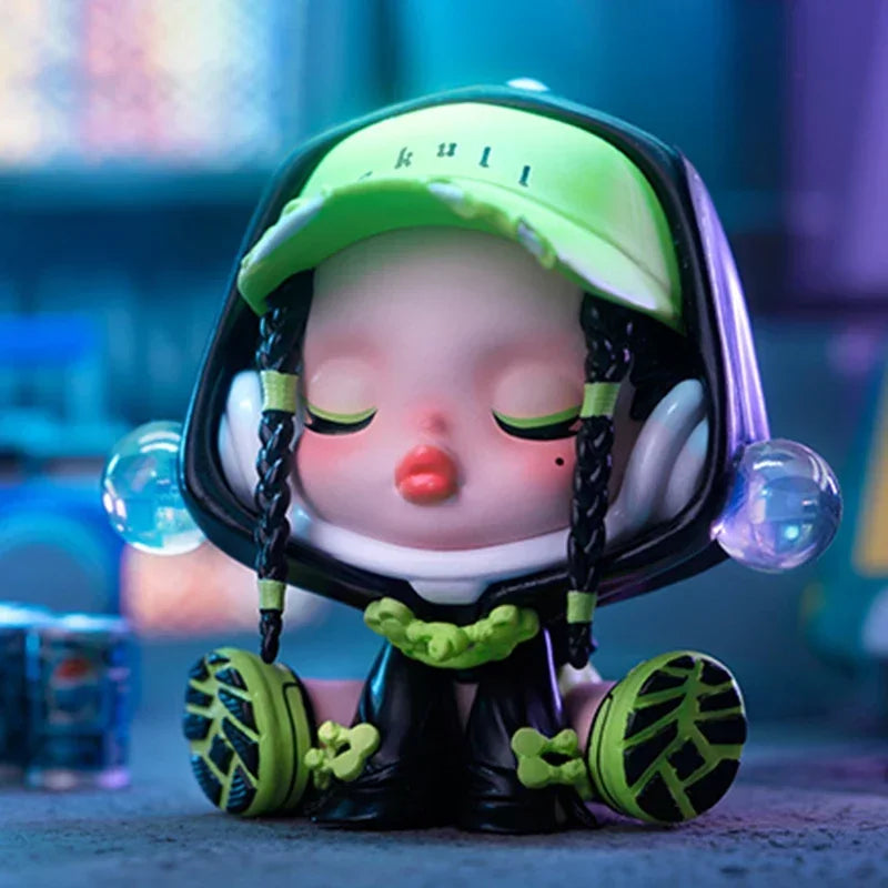 POP MART Skullpanda City of Night Series Blind Box Toys Kawaii Anime Action Figure Caixa Caja Mystery Box Dolls Girls Gift