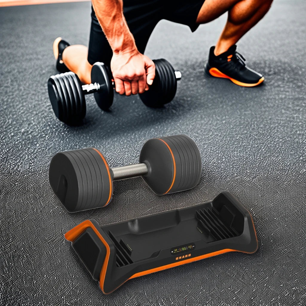 Customized 18kg Smart Dumbbells New Design Adjustable Training Equipment for Home Gym with Fitness Dumbbell Sets