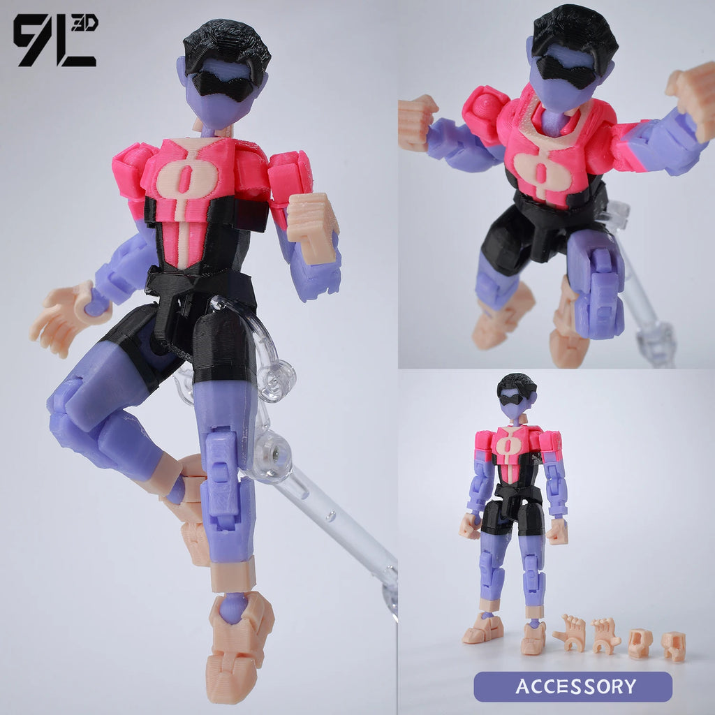 9L3D Dummy13 Unbesiegbarer Omni-Man-Verrat Anime Mehrgelenk-Shapeshift-Spielzeug Kampf-Actionfiguren Freundgeschenk Lucky Titan13