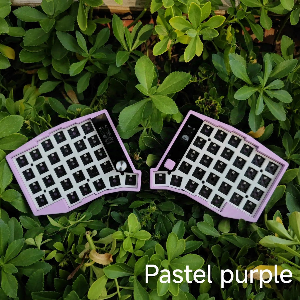 Sofle Split Keyboard Kit Dual Mode Wired Bluetooth Wireless Split Keyboard Kit Customized 58 Keys Hot Swap with Screen Knobs ZMK
