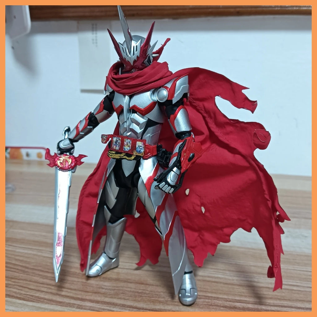 Handmade 1/12 Scale Male Soldier Clothings Black Red Battle Damage Cloak Fit 6" Action Figure Body Model Doll Toys