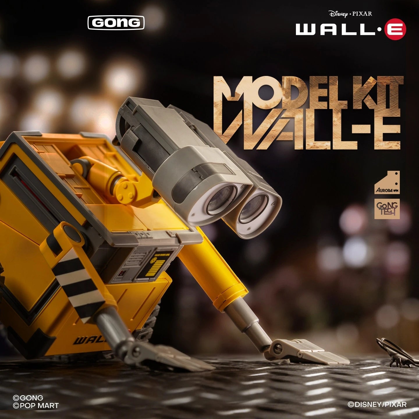 Gong Wall·E  Assembly Model Anime Peripheral Genuien 15cm Pvc Action Figurine Collection Model Birthday Toys Gifts