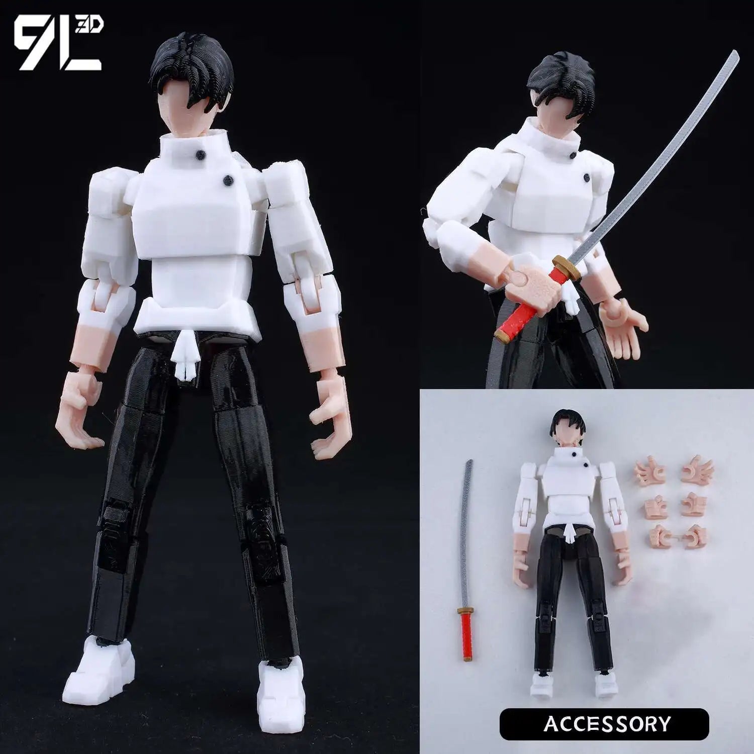 9L3D Titan13 Actionfigur für Kinder, 3D-gedruckt, Stressabbau, Dekompression, Geburtstagsgeschenke, Titan13 Anime-Figur, Sammlerstück