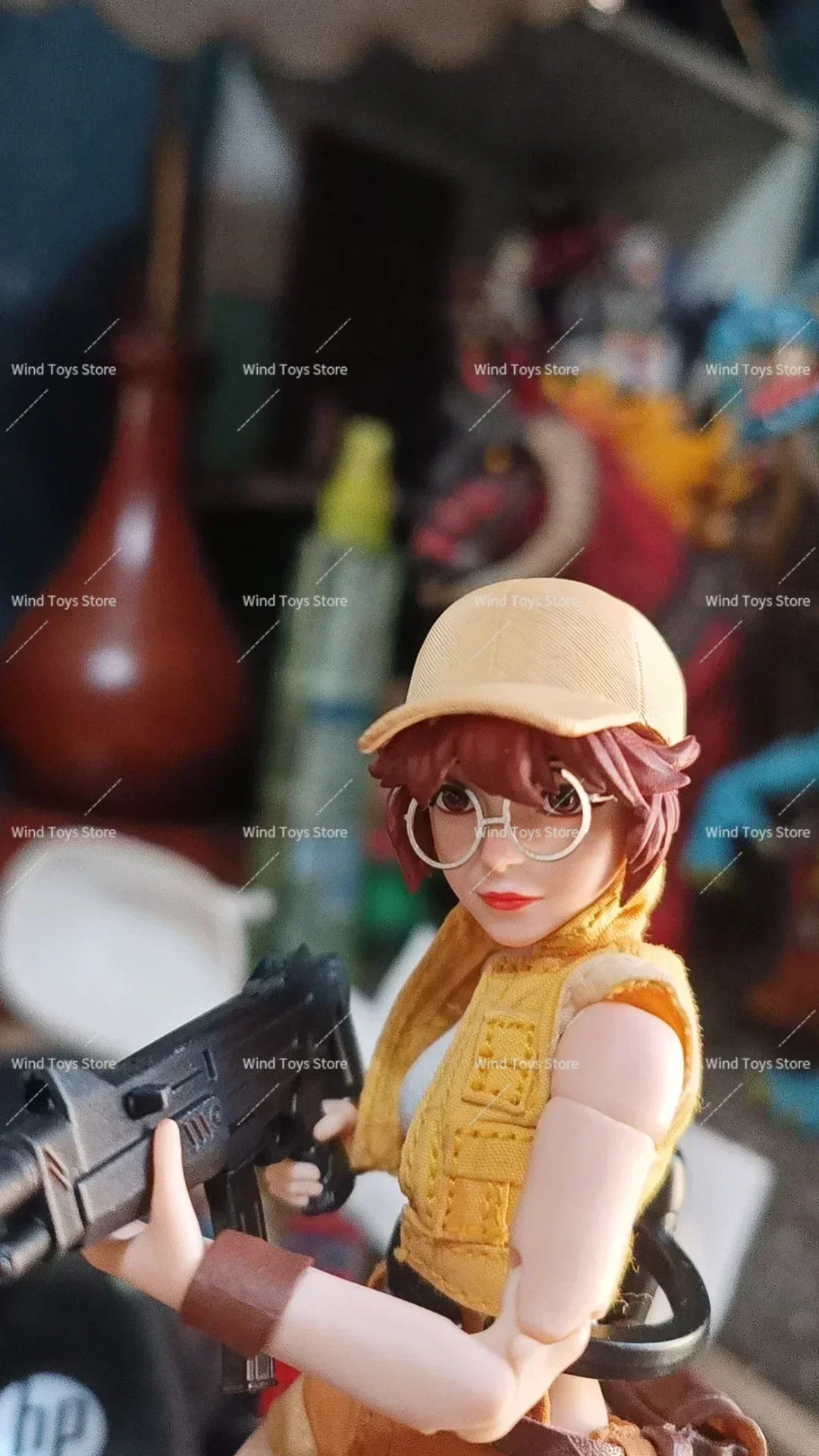 En Stock Original Snk Metal Slug Figura De Acción Juguete Fior Airi Sisters 1/12 Colección De Tela Regalo