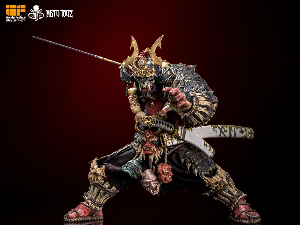Metytoyz Memory Toys Adventurer World Wave Red Ghost Japanese Orcs Ghost faced Asura Action Figure Collection Model Doll Toys