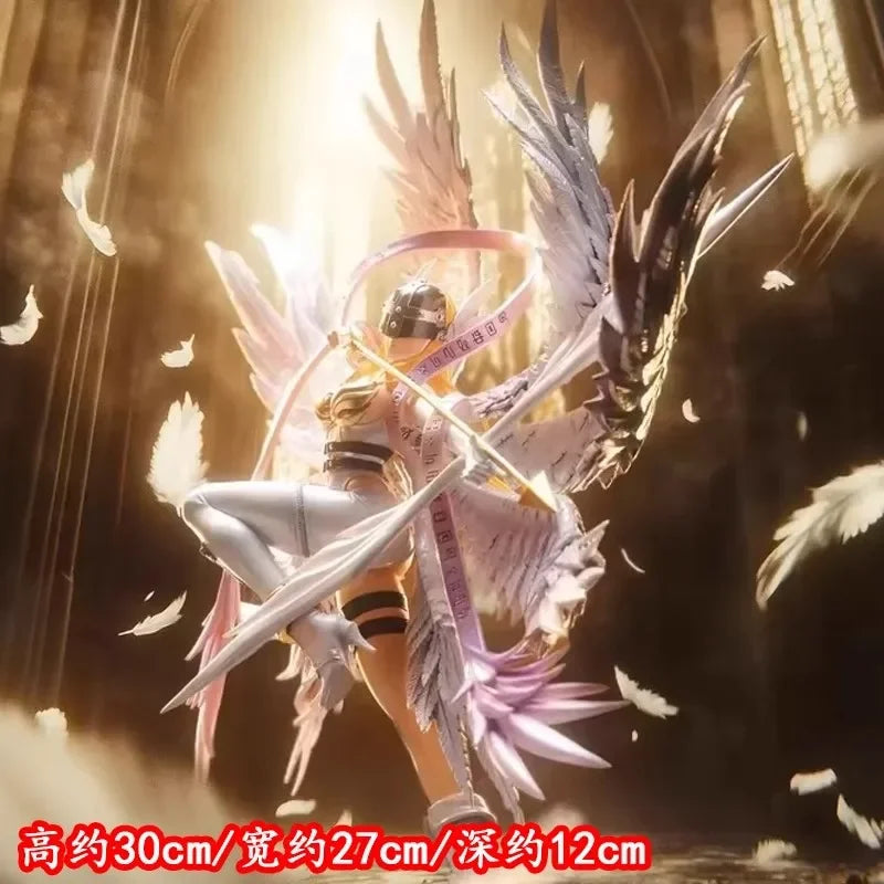 26 cm Digimon Adventure Figur Angewomon Figuren Bogenschießen Angewomon Figur Puppe Statue Sammlung Modell Kind Individuelle Spielzeug Geschenke