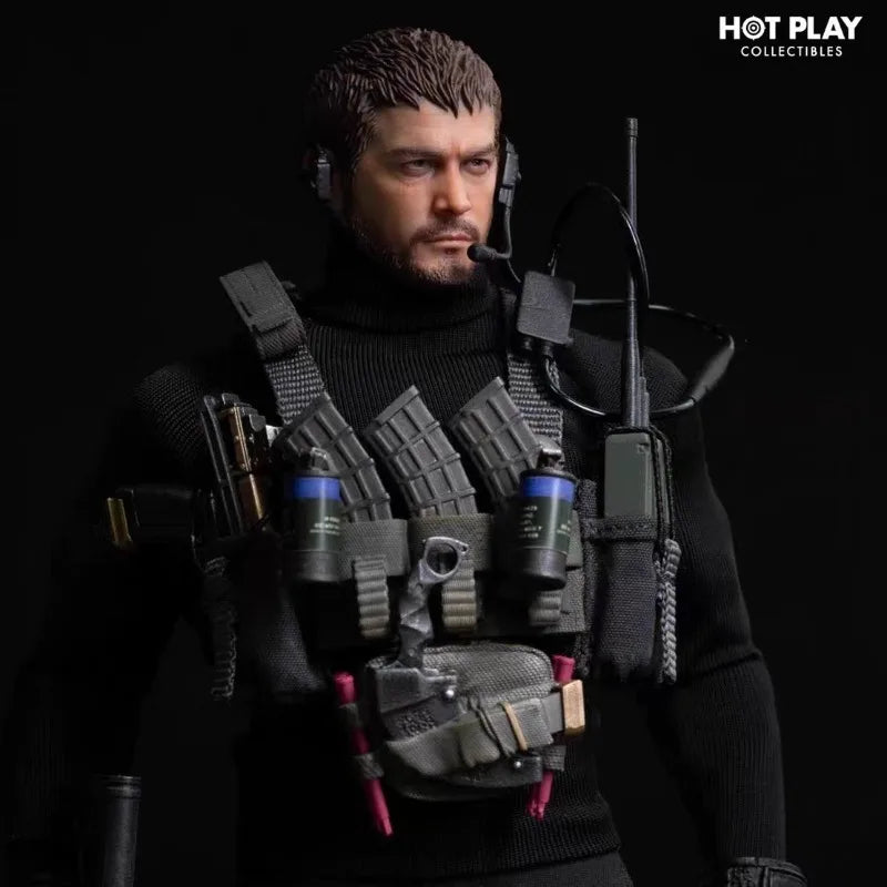 In Stock HOT Resident Evil 1/12 Scale Chris Redfield Wolf Hunter Captain Action Figure Joint Movable Anime Collectible Model Toy