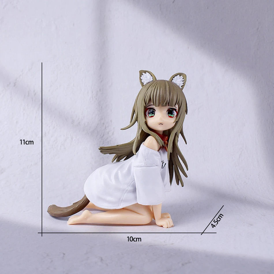 19cm Cute My Cat Is A Cute Girl High School D×D Anime Catgirl Action Figures Fashion Girl Figurine PVC Collection Model Doll Toy