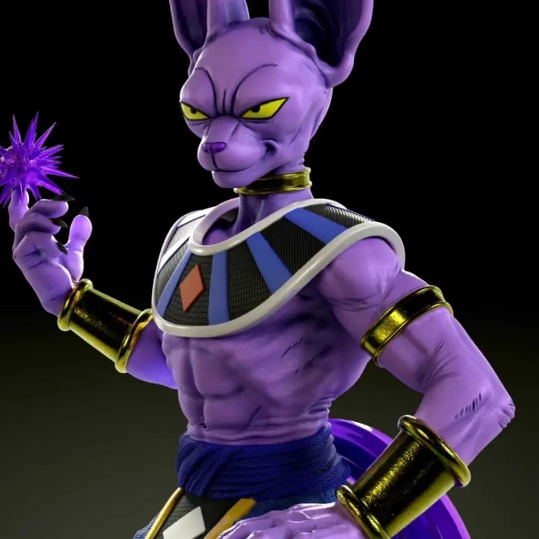 Dragon Ball Anime Figur Gott der Zerstörung Beerus Sitzendes Modell Figur Statue Sammlung Dekoration Kinder Spielzeug Geschenk Puppe