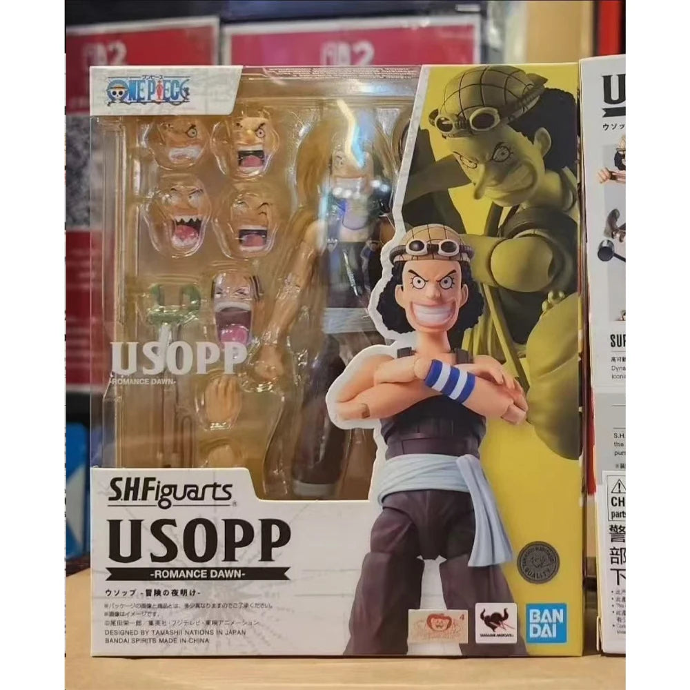 100% Authentic In Stock Genuine Bandai S.H.Figuarts Usopp ONE PIECE Anime Action Figure Collection Model Toy