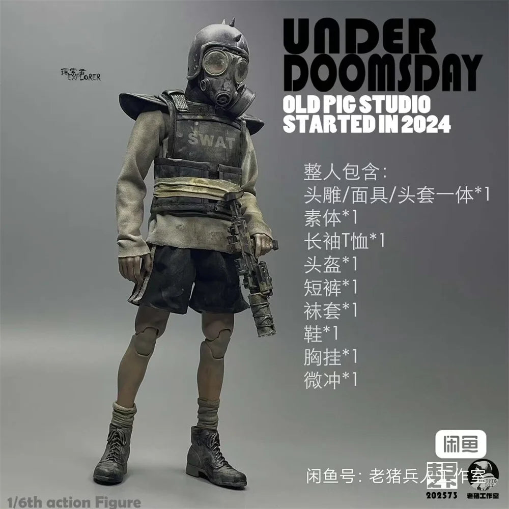 For Sale 1/6 Man Soldier Zombie Walking Series The Last of Gunge Style Full Set Toys Action Figure Collectable