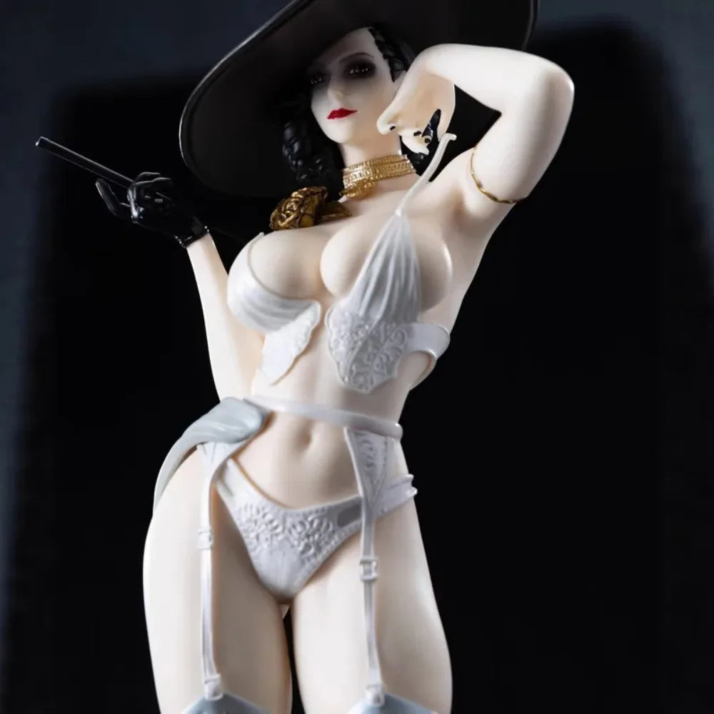 Resident Evil Lady Dimitrescu Anime Action Figures 30cm PVC Static Collectible Statue Display Model Room Decoration Toys Gift