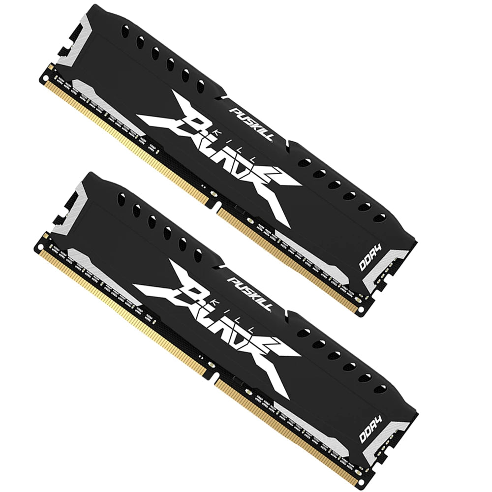 PUSKILL DDR4 Memória RAM  16GB 16GBx2 8GB 8GBx2 1.2V 3200MHz 2666MHz Desktop Computer UDIMM Cooling Vest Game Memory Memoria