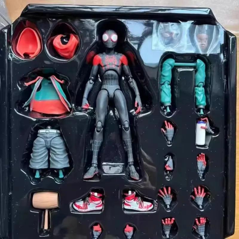 Marvel's Spider-Man Event Model Spider-Man Miles · SV · SHF· Morales Penny · Parker Anime Character Statue Toy