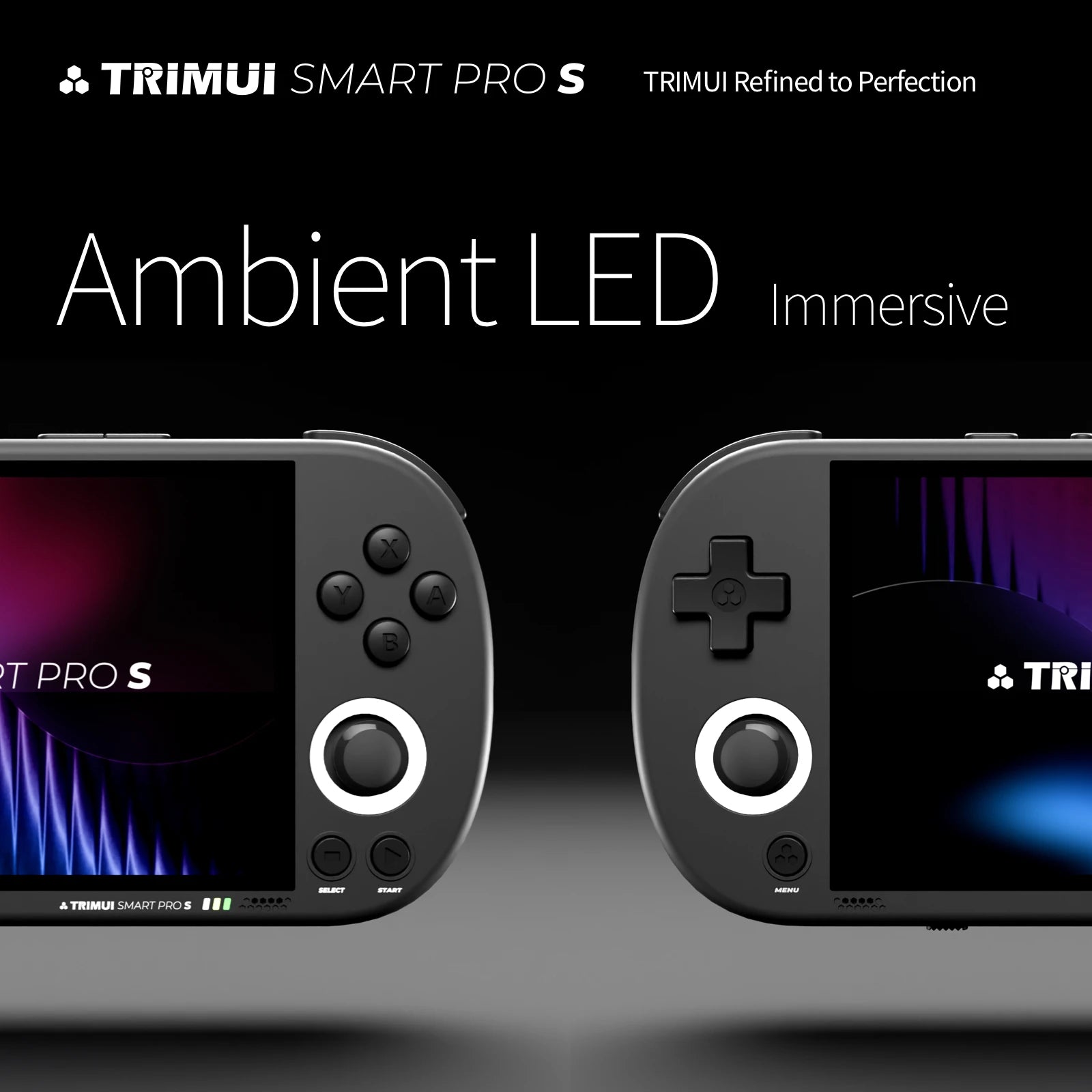 TRIMUI SMART PRO S Portable Gaming Console, 4.96-inch IPS Screen,5000mAh Battery RGB Illuminated Joystick，ON Card/64G/128GGifts