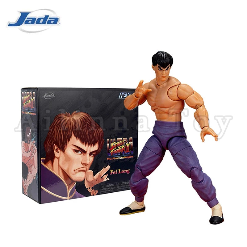 Jada Toys 1/12 6inch Action Figure Ultra Street Fighter II: The Final Challengers Fei Long Exclusive Anime Model