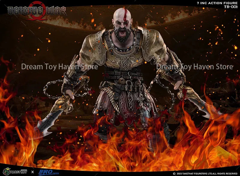 Deluxe Edition TAKETHAT Brotoys TB001 1/12 Scale Male Soldier Kratos God Of War 7Inch Action Figure Model Collectible Dolls