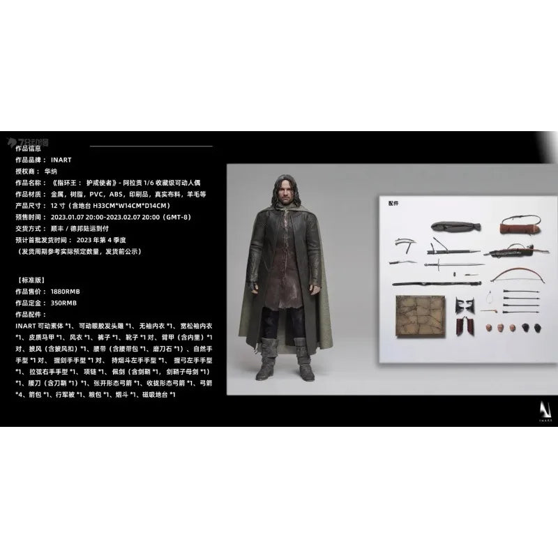 Spot Supply Queen Studios INART 1/6 Scale The Lord of The Rings Gandalf Collectible Movable Action Figure Toys Gifts for Boys